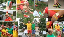 Lietuvos ir Makedonijos krep&scaron;inio sirgaliai stebino originalumu