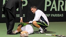Laurynas Grigelis dėl traumos nutraukė dvikovą su Jurgenu Zoppu 