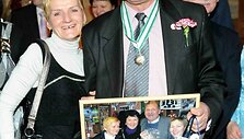 Greta jubiliejų mininčio Jono Grigo žinoma stajerė Regina Čiatiakova