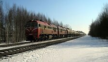 Traukinys  &Scaron;iaulių raj. netoli Zoknių