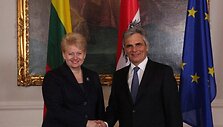 Dalia Grybauskaitė susitikime Austrijoje