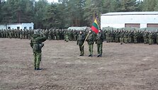 Pratybų atidarymo akimirka