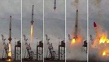 Raketos MOMO-2 sprogimas