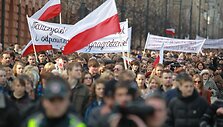Lenkų protesto akcija Vilniuje