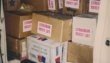 &bdquo;Lithuanian Mercy Lift&ldquo; parodos eksponatas.
