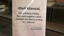 Prekybos tinkle &bdquo;Maxime&ldquo; laikinai sustabdyta prekyba &scaron;viežia mėsa