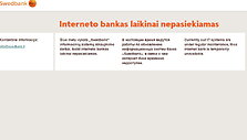 Sutriko &bdquo;Swedbank&ldquo; internetinės bankininkystės veikla