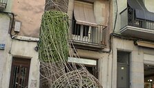 Meno festivalyje &bdquo;Land Art&ldquo; sukurta instaliacija.