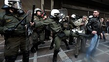 Protestas Graikijoje.