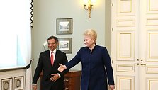 Dalia Grybauskaitė susitiko su naujuoju Europos ekonominių ir socialinių reikalų komiteto (EESRK) pirmininku Henri Malosse