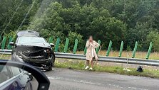 Dėl avarijos susidariusi spūstis