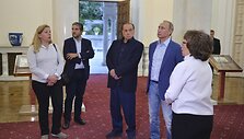 Silvio Berlusconi vizitu i&scaron;rei&scaron;kė palaikymą Vladimirui Putinui