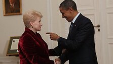 D.Grybauskaitė ir B.Obama