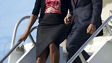 Barackas Obama su žmona Michelle