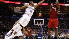 Kevinas Durantas ir LeBronas Jamesas