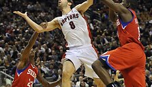 &bdquo;Raptors&ldquo; &ndash; &bdquo;76ers&ldquo; rungtynių akimirka