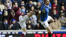 &bdquo;Rangers&ldquo; &ndash; &bdquo;Hearts&ldquo; rungtynių akimirka