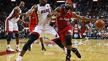 &bdquo;Heat&ldquo; &ndash; &bdquo;Clippers&ldquo; rungtynių akimirka