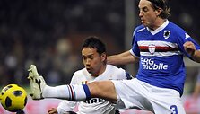 &bdquo;Inter&ldquo; &ndash; &bdquo;Sampdoria&ldquo; rungtynių akimirka