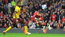 &bdquo;Manchester&ldquo; &ndash; &bdquo;Arsenal&ldquo; rungtynių akimirka