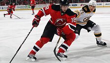 &bdquo;Devils&ldquo; &ndash; &bdquo;Bruins&ldquo; rungtynių akimirka