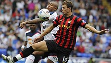 Bolton ir Manchester City rungtynių akimirka
