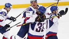 Slovakijos ledo ritulininkų džiaugsmas