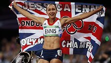 Olimpinė septynkovės čempionė Jessica Ennis