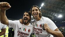 Gennaro Gattuso ir Zlatanas Ibrahimovičius 