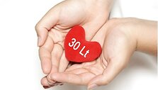 Vidutinė lietuvių aukojama suma &ndash; 30 litų.