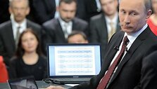 Ketvirtadienį Vladimiras Putinas 10 kartą kreipėsi į liaudį per TV