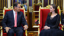 Angelina Jolie ir Peru prezidentas Martinas Vizcarra