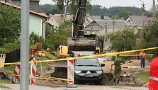 Kelmėje rekonstruojant gatvę rastas sprogmuo
