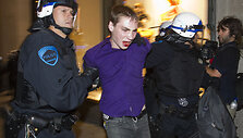 Protestas Monrealyje dėl auk&scaron;tojo mokslo branginimo