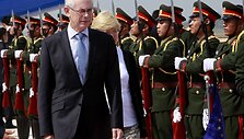 Europos Sąjungos prezidentas Hermanas Van Rompuy Laose