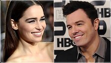 Emilia Clarke ir Sethas MacFarlane'as