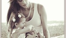 Alessandra Ambrosio su dukra Anja ir sūnumi Noah