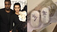Kanye Westas ir Kim Kardashian bei &bdquo;Apple&ldquo; kompiuterio pelės su įkūrėjų Steve'o Jobso ir Steve'o Wozniako para&scaron;ais