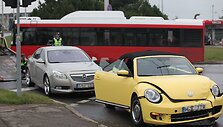 Eglės Straleckaitės &bdquo;Volkswagen Beetle&ldquo; pateko į avariją