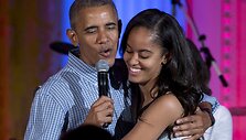 Barackas Obama su dukra Malia