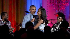 Barackas Obama su dukra Malia