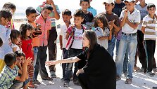 Angelina Jolie pabėgėlių stovykloje Sirijoje