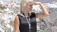 Sekmadienį į Australiją i&scaron;vykstanti vilnietė Aleksandra Gurinovich metė darbą banke.