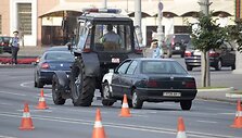 Minske vairuotojai protestavo prie&scaron; degalų brangimą
