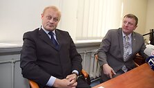 V.Gailius (d.) ir A.Packevičius pasakojo apie naujas finansinių nusikaltimų tendencijas.