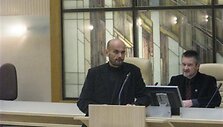Afganistano karo veteranų organizacijos pirmininko pavaduotojai G.Labanauskas (k.) ir A.Bitinas pagrindinį dėmesį skyrė socialinėms veteranų problemoms. 
