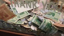 Aukų dėžutė Kaune buvo sklidina rusi&scaron;kų rublių.