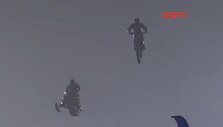 Rekordinis &scaron;uolis sniego motociklu