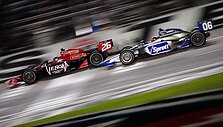 &bdquo;IndyCar&ldquo; lenktynių Teksase akimirka