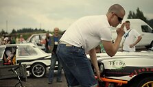 Trečio EEDC &bdquo;driftingo&ldquo; etapo Kačerginės &bdquo;Nemuno žiede&ldquo; akimirka